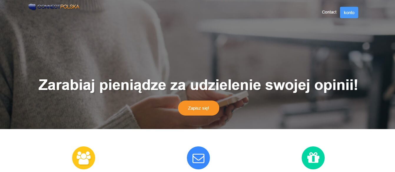 Screen Strony WWW Connect Opinions Polska
