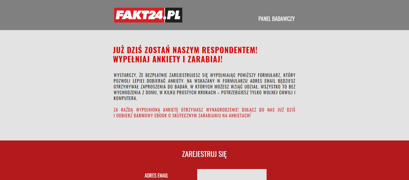 Screen Strony WWW PanelFakt24.pl